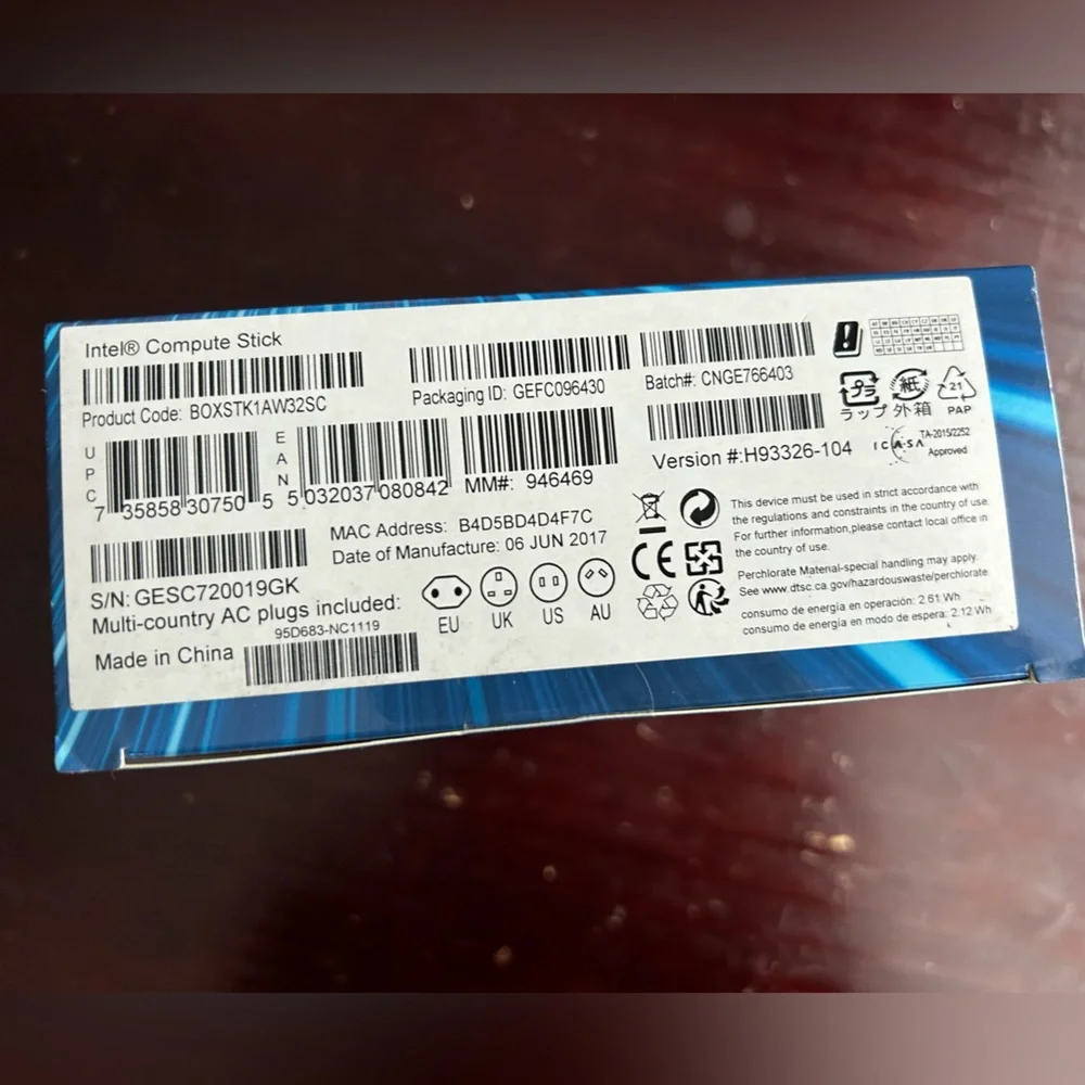 Intel compute stick